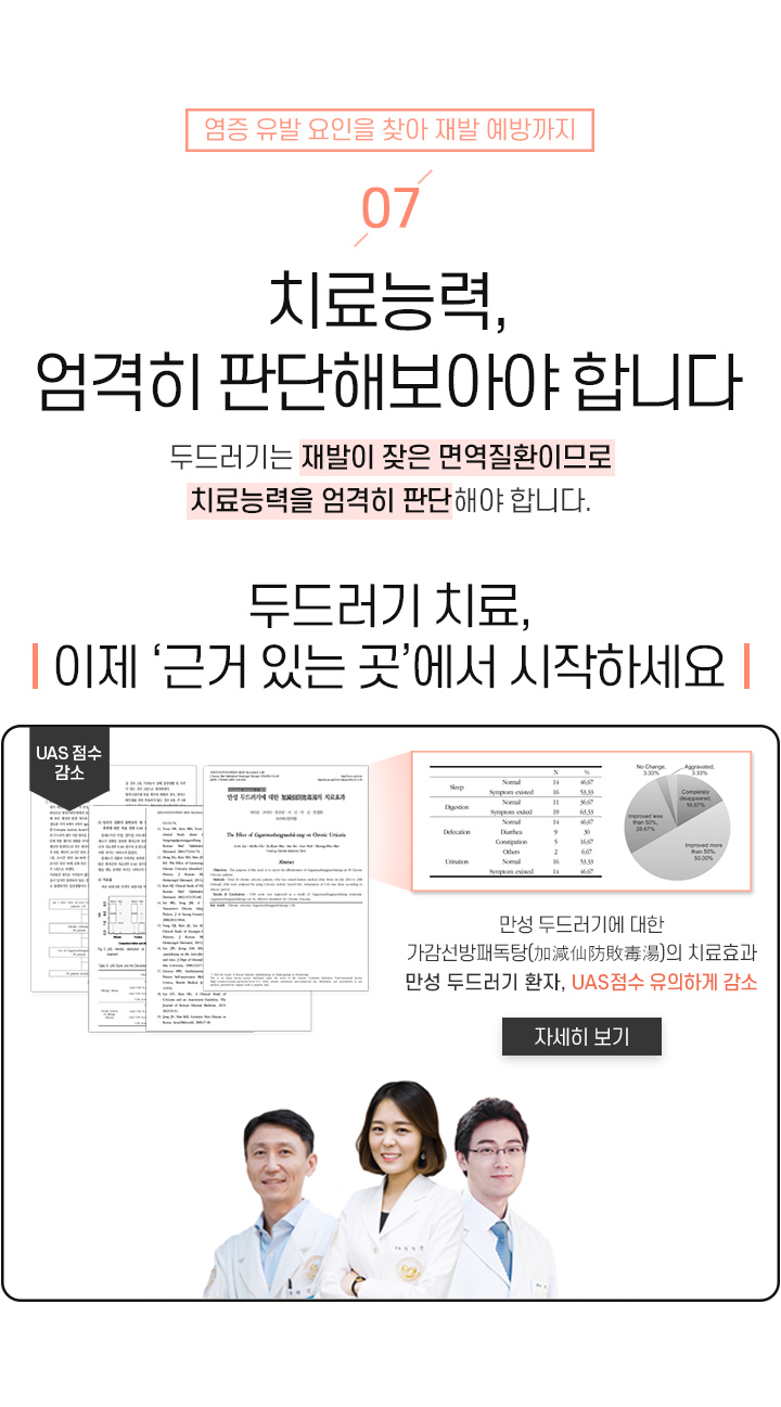 7. 치료능력, 엄격히 판단해보아야 합니다